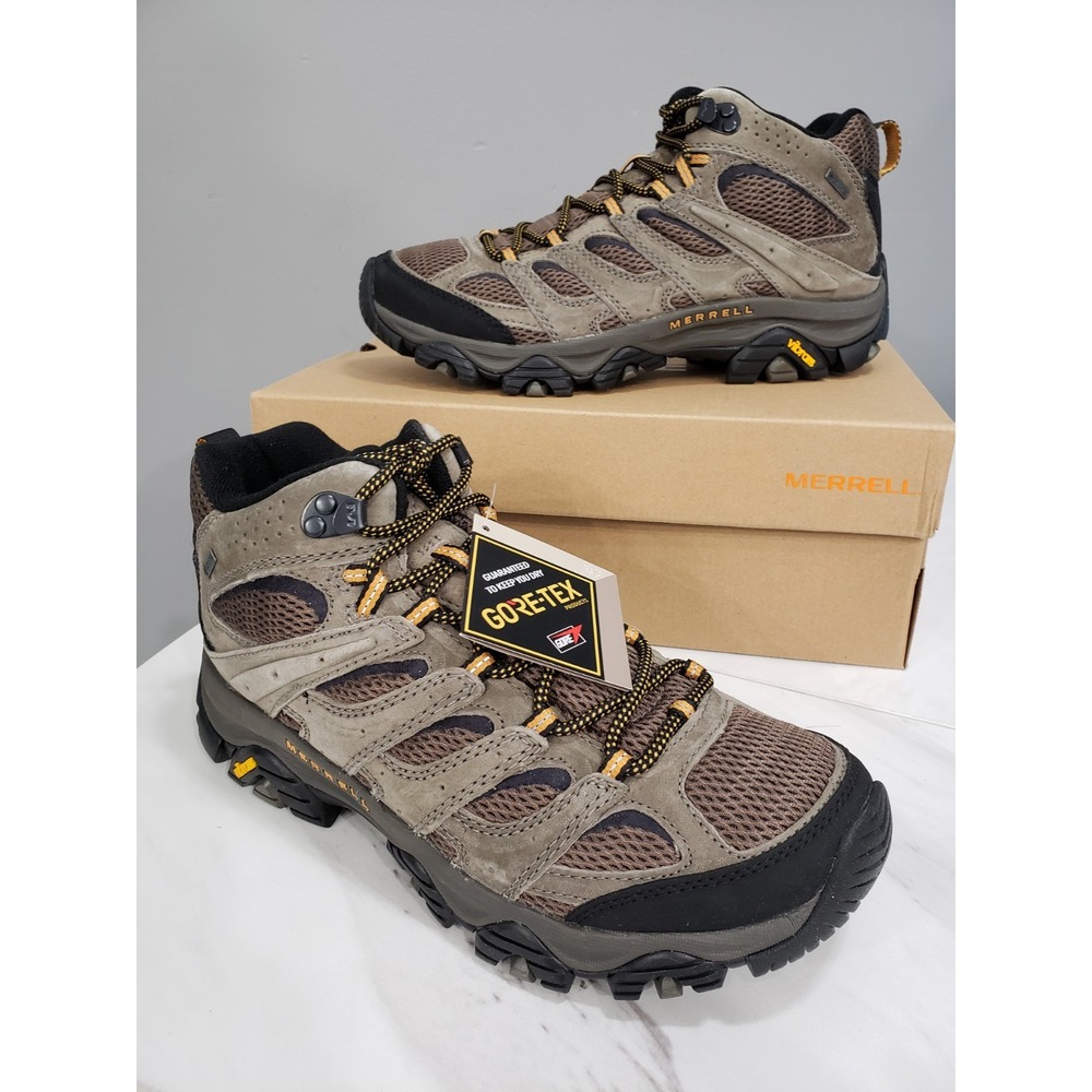NEW WITH BOX - Merrell MOAB 3 MID‎ GTX walnut Men's hiking shoes boots mid cut